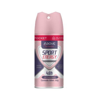 Desodorante Aerosol Pocket Above Woman Sport Energy 100ml